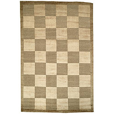 Tibetan Shag Hand Knotted Wool Pile Geometric Rug