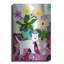 Art mural en métal «White Kitty and Flowers» par Holly McGee par Red Barrel Studio®-1586660365