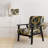Mettalic II - Upholstered Glam Accent Arm Chair-1224331933