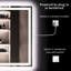 Miroir de salle de bain pour salle de bain, 32 po x 24 po, Ip54 imperméable, avant / rétroéclairé, antibrouillard, contrôle tactile, lumière élevée, 95, intensité variable à l'infini, couleur réglable, verre trempé de 5 mm, miroir cuivre-argent-121076801