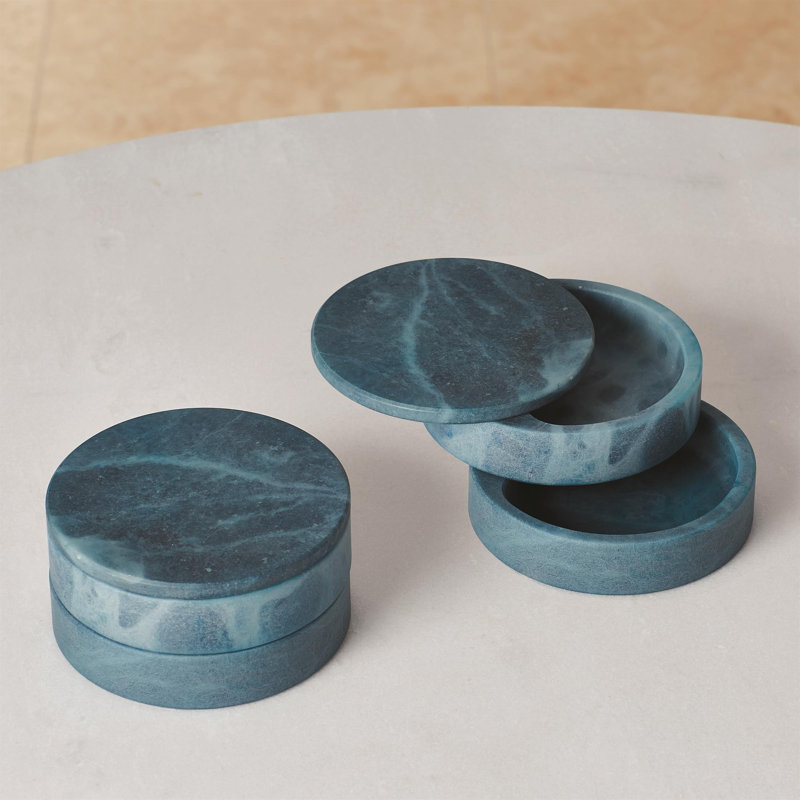 Alabaster Swivel Box-Grey, Blue