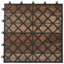 30cm L x 30cm W Acacia Hardwood Interlocking Deck Deck Tile Kit-133007281