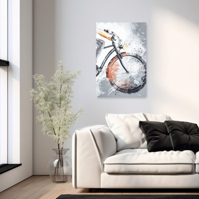 «Dynamic Cycle Splash», art mural contemporain abstrait