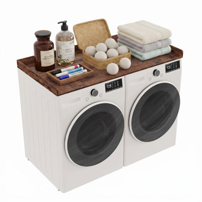 54" Laundry Folding Countertop – Non-Slip, Sturdy Particleboard, Easy-Clean