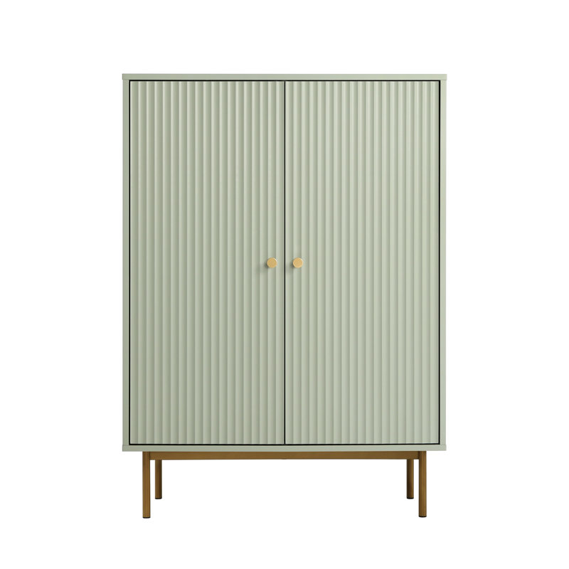 Ajasia 2 - Door Rectangle Accent Cabinet, Green