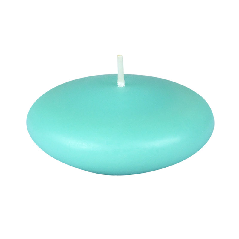 Ensemble de bougies flottantes non parfumées, Aigue-marine, Hauteur de 1,5 po, diamètre de 3 po, Ensemble de 12