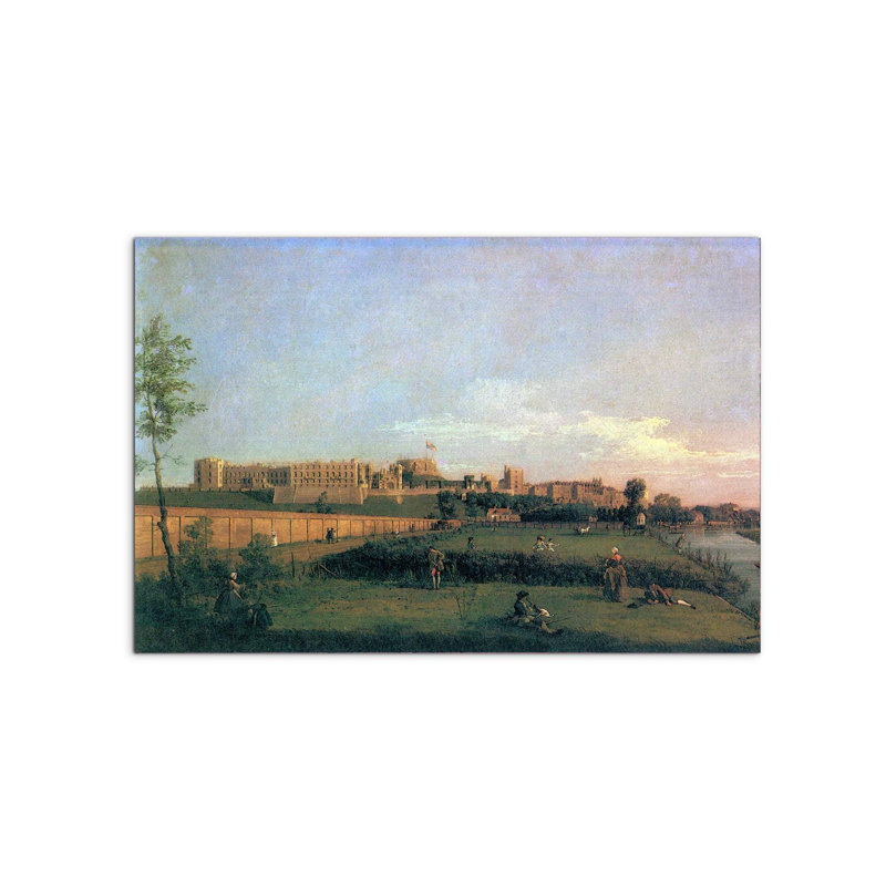 Windsor Castle by Canaletto 53×80 cm MetalArt Materic Aluminum Satin Effect, Frameless Panel, Lightweight Ready to Hang