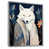 Toile argentée avec cadre flottant