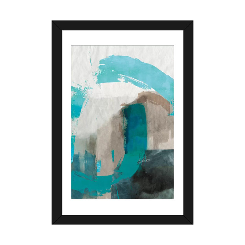 «Sun Dune», impression sur toile, H 24 po x l 16 po x P 1 po, Papier d'art encadré noir, Blanc