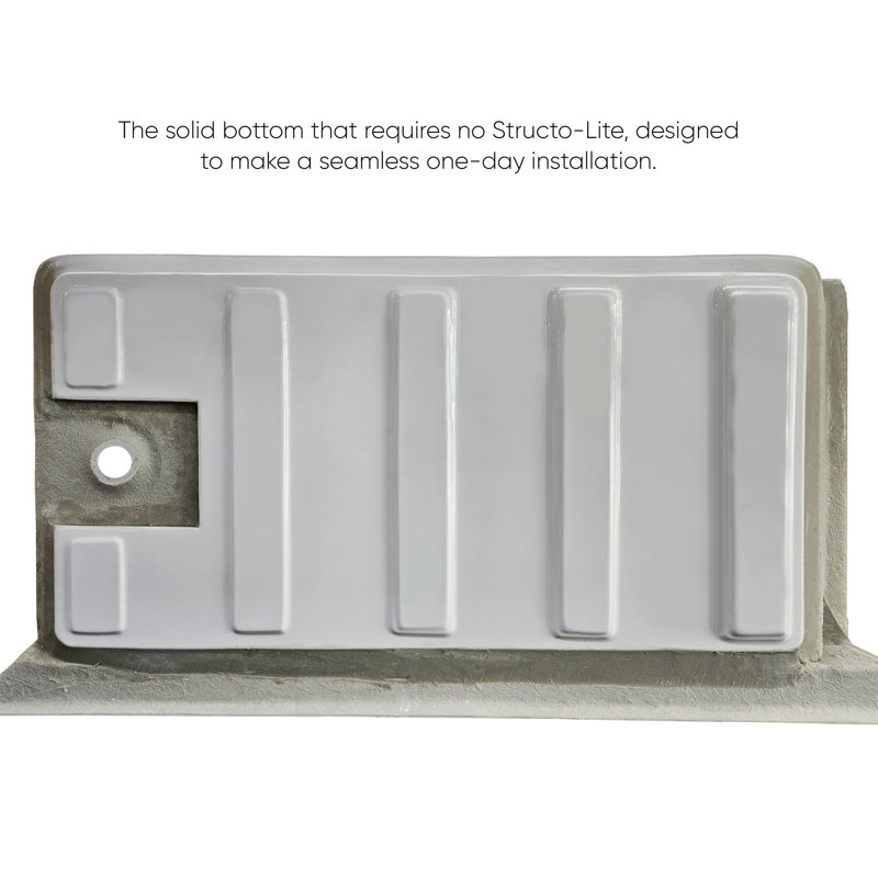 Whitehaus Collection 60" x 30" Alcove Soaking Bathtubs With Drain Hole Options, Left