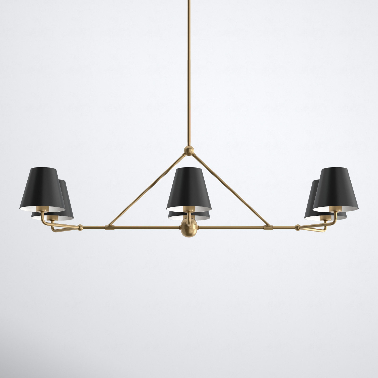 Kinston 6-Light Chandelier, Green