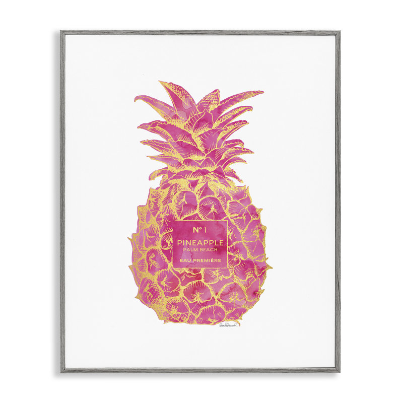 Art de giclée encadré noir glamour et rose par Amanda Greenwood, Estampe numérique Farmhouse, H 14 po x l 11 po