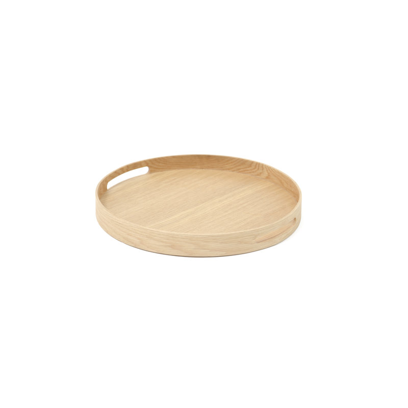 Menahan Solid Wood Tray, Oak, 3.5cm H x 45cm W x 45cm L