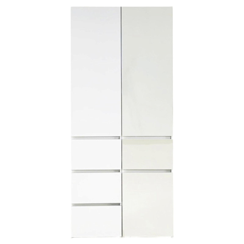 Modular Wood Closet System with Mirror