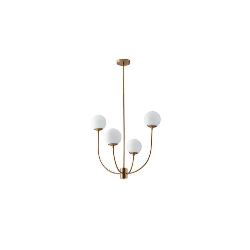 Sais 4 - Light Brass Cluster Pendant