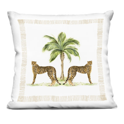 Fierce Vibrant Tiger Design by Kim Allen Throw Pillow