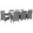 Hailee 8 - Person Patio Dining Set with Rectangular Table , Cushions Included-58165607