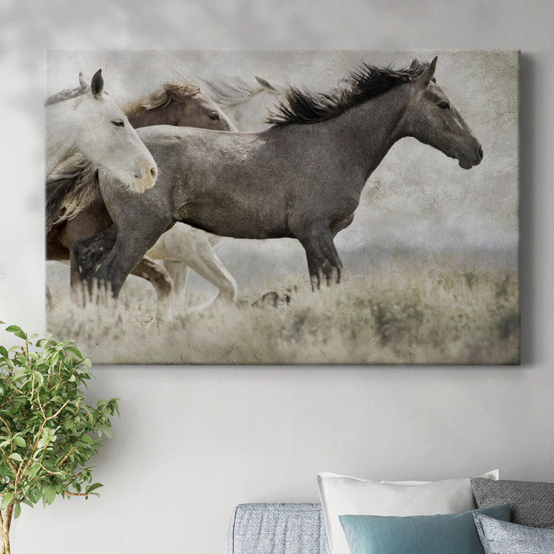 Thunder Ridge Distressed-Gallery Wrapped Canvas, 40" H x 60" W
