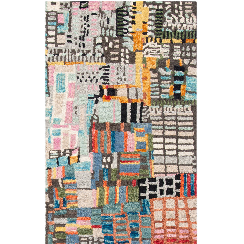 Tapis en laine touffeté à la main Sirak, Rectangle 4 pi x 6 pi