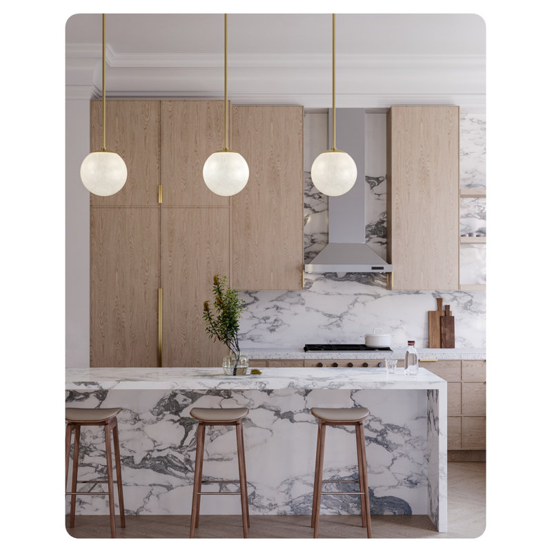 Burlington 1 Light Pendant - Aged Brass, Aged Brass, 12" Diameter