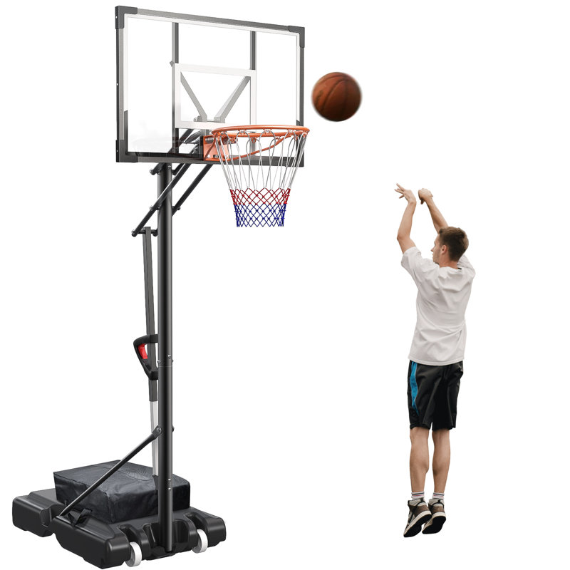 Panier de basketball portatif à hauteur ajustable l 44 po