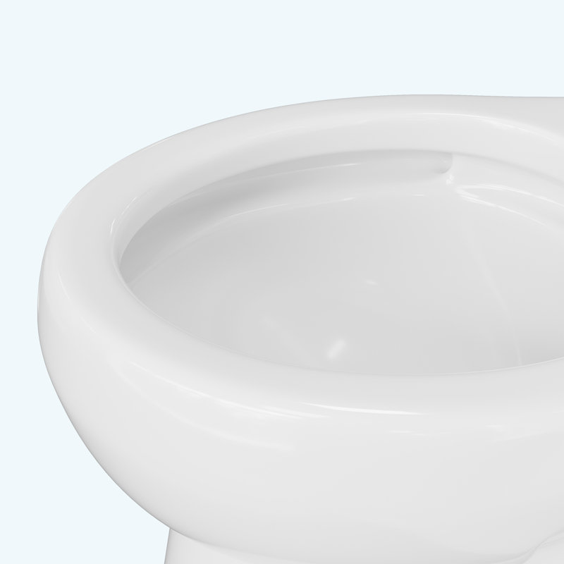 GarveeHome ADA Compliant Two-Piece Commercial Toilet, Elongated, Global Comfort Height, Powerful 1.28 GPF Siphonic Flush, Soft-Close Seat