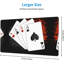 Tapis de souris de jeu Four Aces Poker, grand format - Tapis de bureau antidérapant avec bords cousus, base en caoutchouc texturé durable pour le jeu, 30 x 70 cm-1110768587
