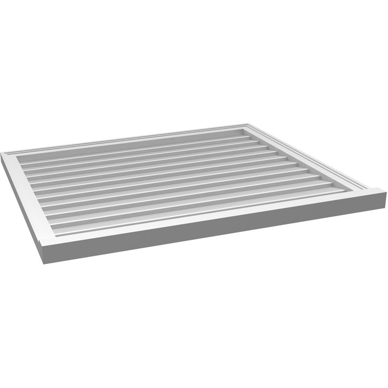 Cadre de seuil Brickmould, brun clair apprêté, H 34 po x l 40 po x P 2 po