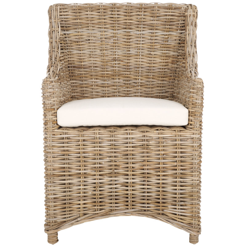 Fauteuil Willow, Naturel brut / blanc