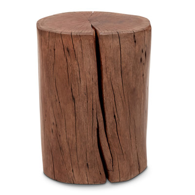 Brookleigh Solid Wood Stump Accent Stool by Wade Logan