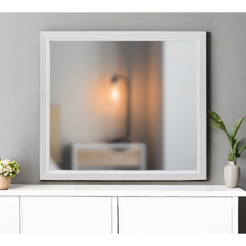 Miroir 35 po, Blanc
