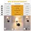 Ensemble de deux appliques murales rechargeables sans fil à piles avec télécommande, avec 5 ampoules à intensité variable détachables-522399107-522876320