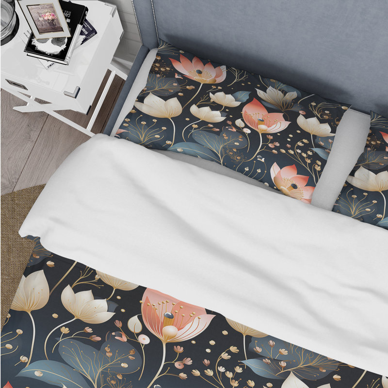 Ensemble de housse de couette Moroccan Influence Floral Ethereal Garden III - Floral
