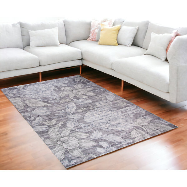 17 Stories Claristine Floral Rug | Wayfair