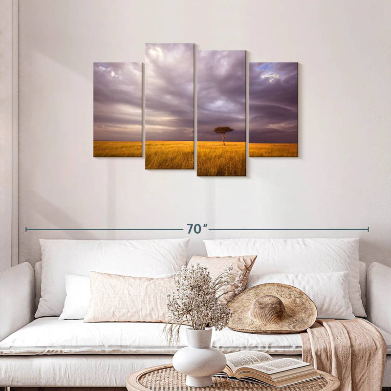 Alvord African Stormy Fields, 27" H x 43" W