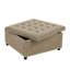 Repose-pieds capitonné avec rangement et garniture cloutée, repose-pieds polyvalent et compartiment intérieur discret pour des espaces de vie sans encombrement.-129594755