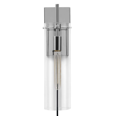 Skylark Wall Sconce In Clear Black