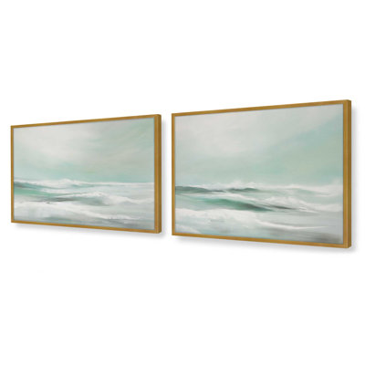Serene Swells, ensemble de 2 impressions,