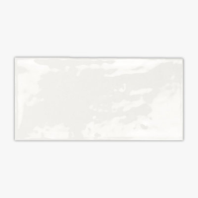 Serenity White Glossy 2 1/2x5 Ceramic Wall Tile