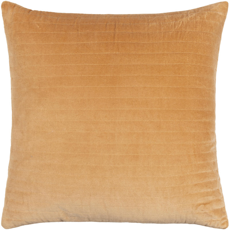 Coussin en coton Beyerne, Bleu sarcelle foncée, Housse de coussin seulement - sans coussin, 18 po x 18 po