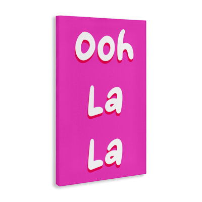 Ooh La La Bright Pink Canvas, design by Pooja Dave