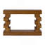 Console géométrique empilable en bois avec finition naturelle chaleureuse