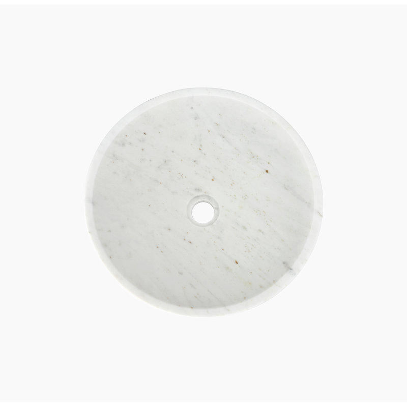 Bathroom Vessel Sink, Round Sink For Home, White