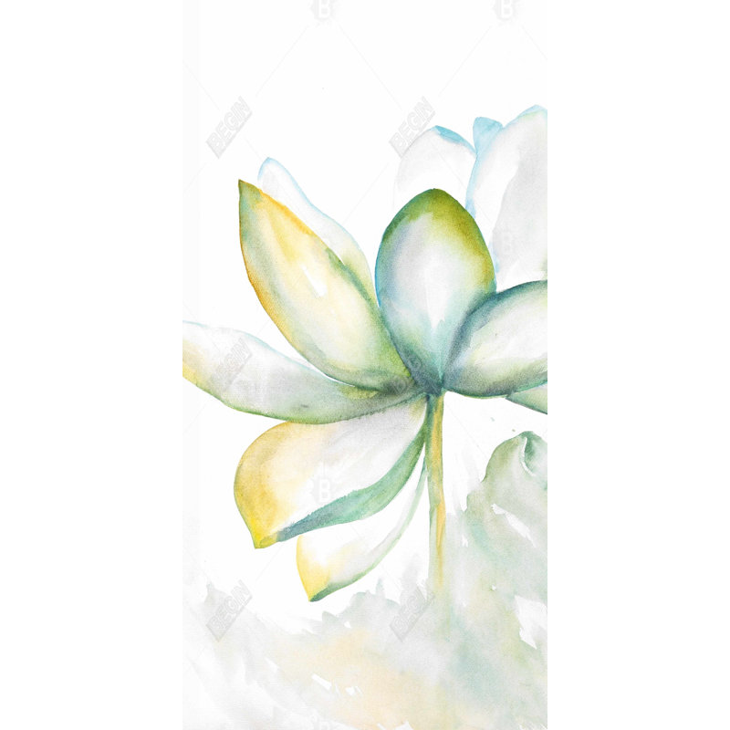 Abstract lotus flower - 15.75"x31.50" Desk mat