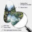 Green Blue Minimalism Forest Reflections - Fall Shape Large Green Wall Clock Sculpture-104238133