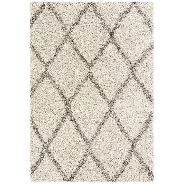 Tapis ivoire / gris Rizco