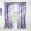 Rideau géométrique mauve abstrait mauve de luxe mauve - Velours obscurcissant - 1 panneau-72123404