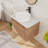 30'' Single Floating Bathroom Vanity With Ceramic Art Sink, Wall Mounted Bathroom Vanity With 2 Soft Close Doors-1670464742