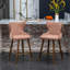 Tabouret de comptoir rose Mid-Century moderne de 2 personnes