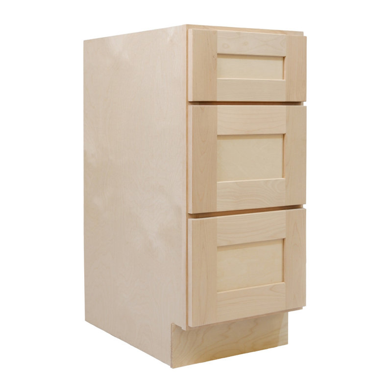 Armoire de cuisine Design House, 18 po, bouleau brut, Natural, H 34,5 po x l 18 po